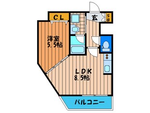 ｸﾚｱ-ﾄ北大阪ﾚｳﾞｧﾝﾃ（７０５）の物件間取画像